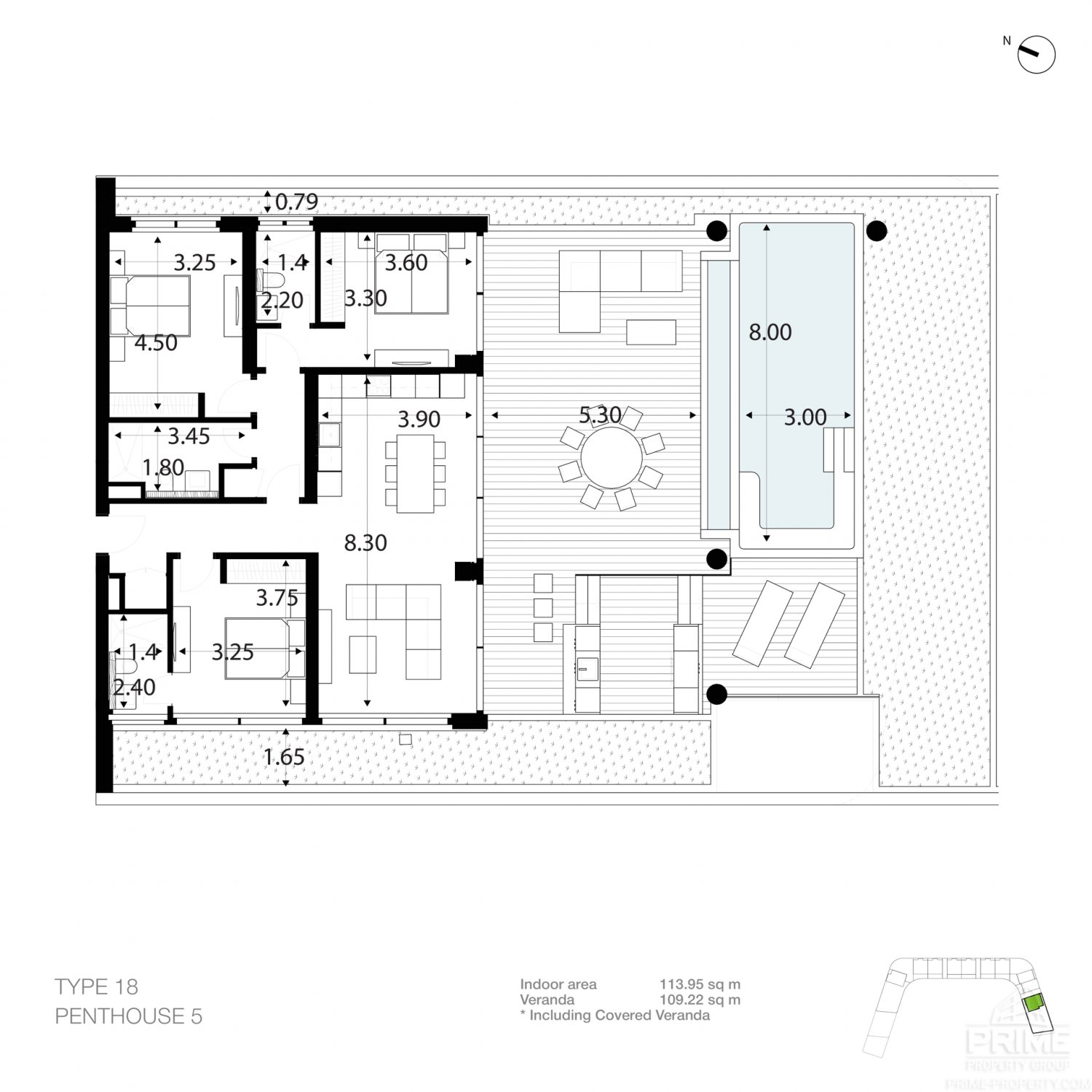 3 bedrooms Penthouse in Potamos tis Germasogeias, Germasogeia, Limassol, Cyprus No. 31751