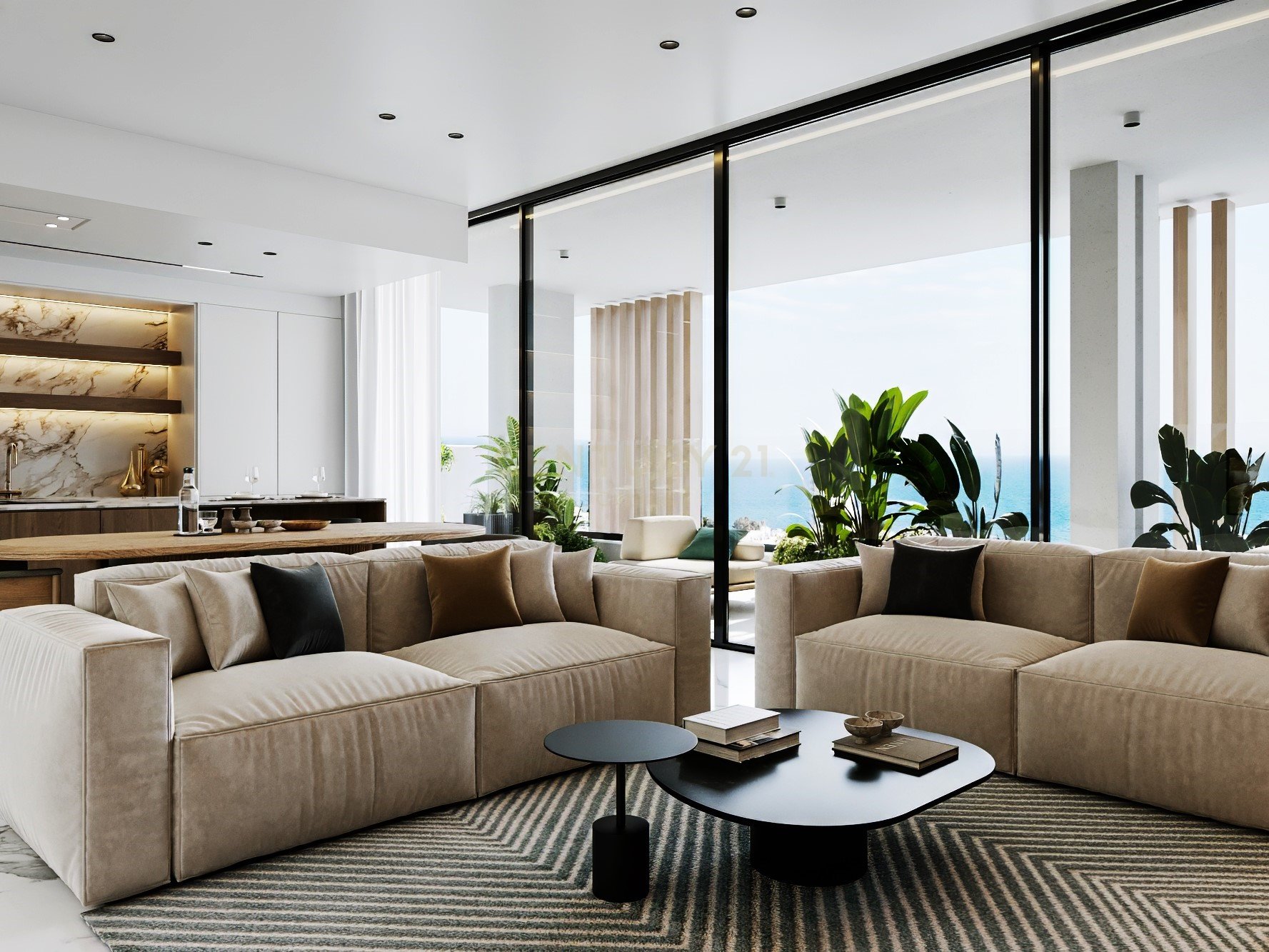 3 chambres Penthouse à Mouttagiaka, Limassol, Chypre No. 55217