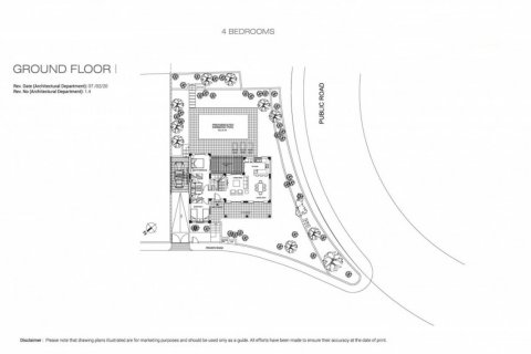 Вилла с 4 спальнями в Пафос,  № 38140 5