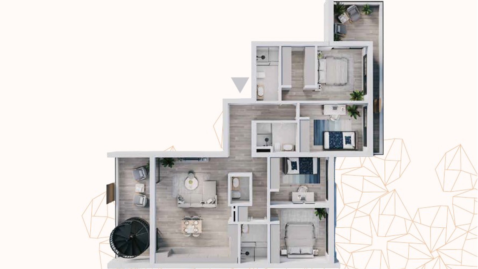 4 bedrooms Penthouse in Zakaki, Limassol, Cyprus No. 29062