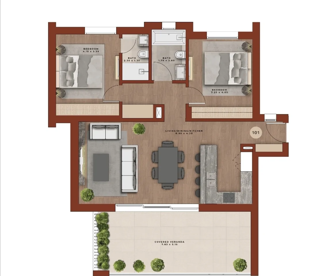 1 bedroom Apartment in Germasogeia, Limassol, Cyprus No. 4931