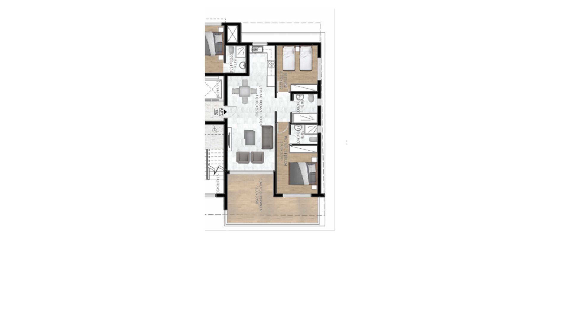 2 bedrooms Apartment in Larnaca, Larnaka, Cyprus No. 26599