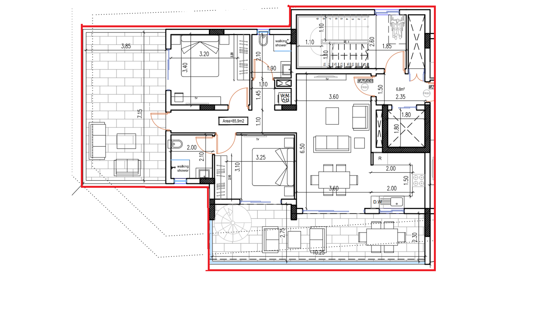 2 bedrooms Penthouse in Larnaca, Larnaka, Cyprus No. 26764