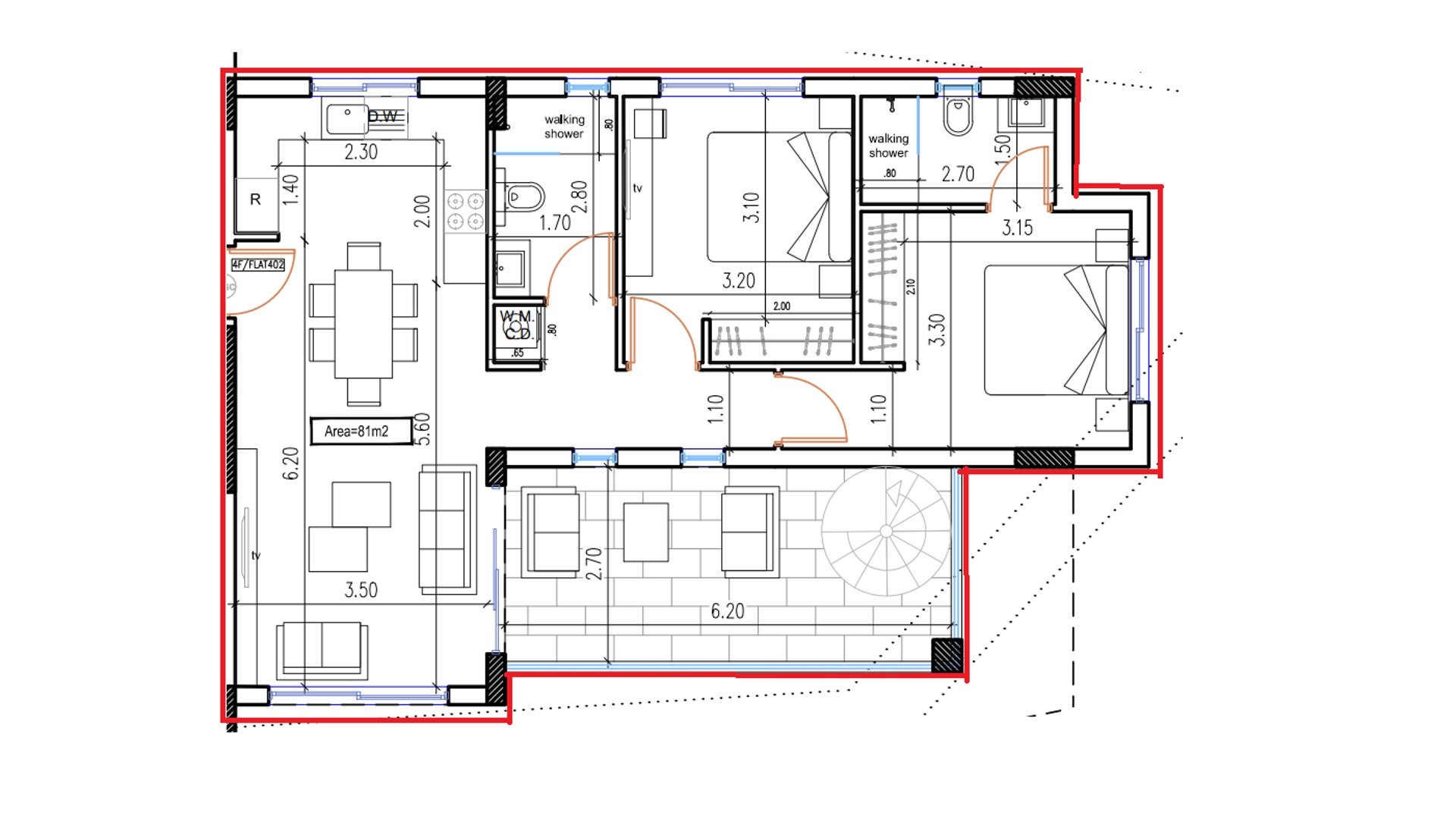 2 bedrooms Penthouse in Larnaca, Larnaka, Cyprus No. 26765