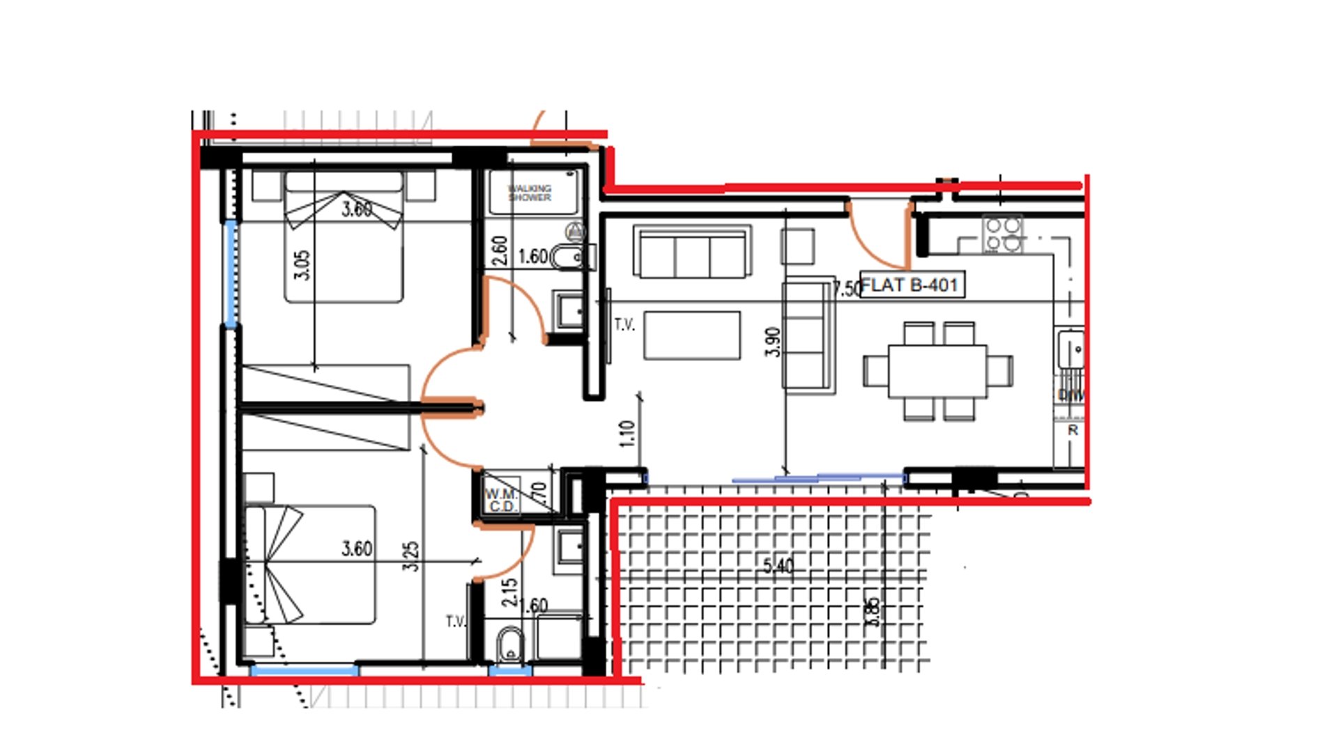 2 bedrooms Penthouse in Larnaca, Larnaka, Cyprus No. 26759