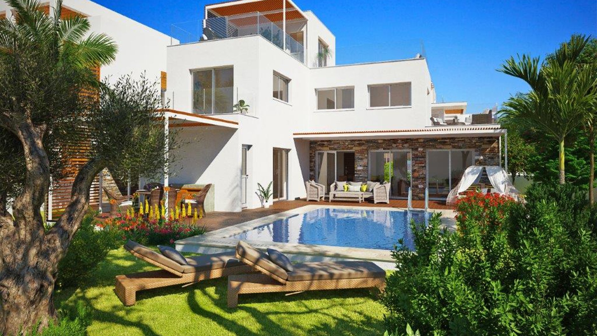 3 chambres Villa à Geroskípou, Paphos, Chypre No. 26979