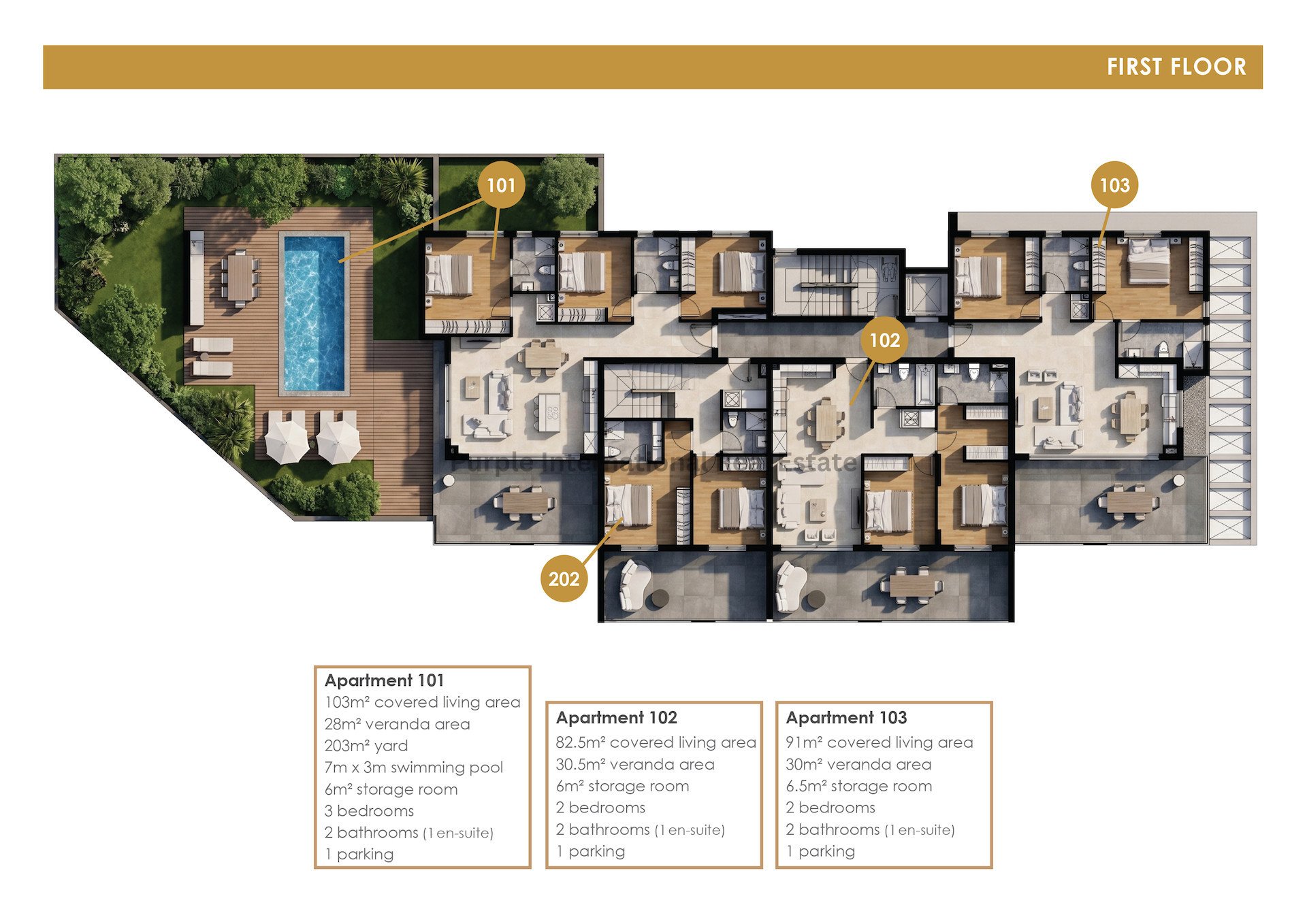 2 bedrooms Apartment in Oroklini, Larnaka, Cyprus No. 57260