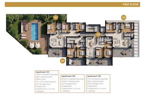 2 bedrooms Apartment in Oroklini, Larnaka,  No. 57260 5