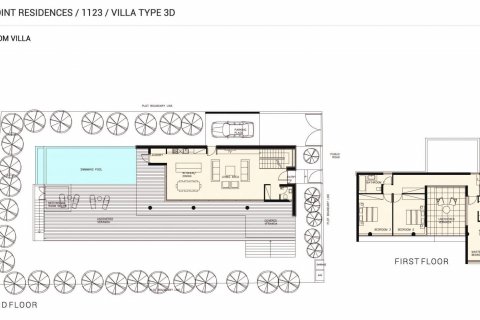 Villa floor plan «3BR-2», 3 bedrooms in Viewpoint Hills