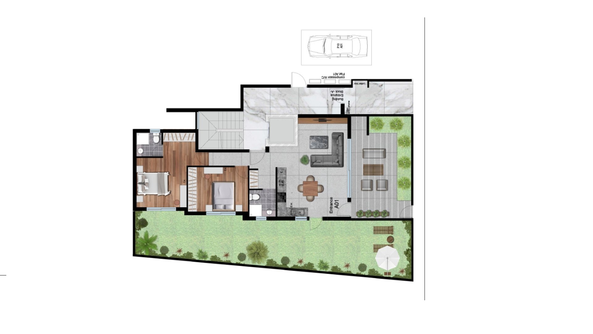 2 chambres Appartement à Livadia, Larnaka, Chypre No. 26629