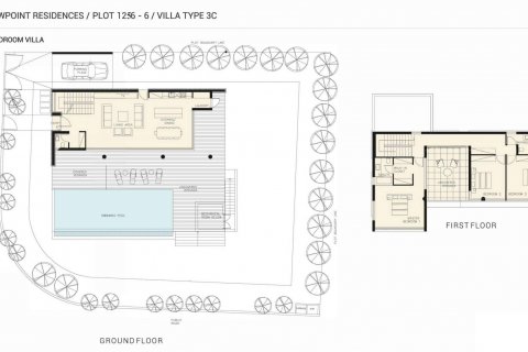Villa floor plan «3BR-22», 3 bedrooms in Viewpoint Hills