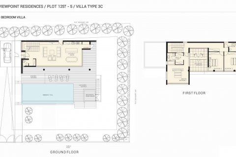 Villa floor plan «3BR-23», 3 bedrooms in Viewpoint Hills