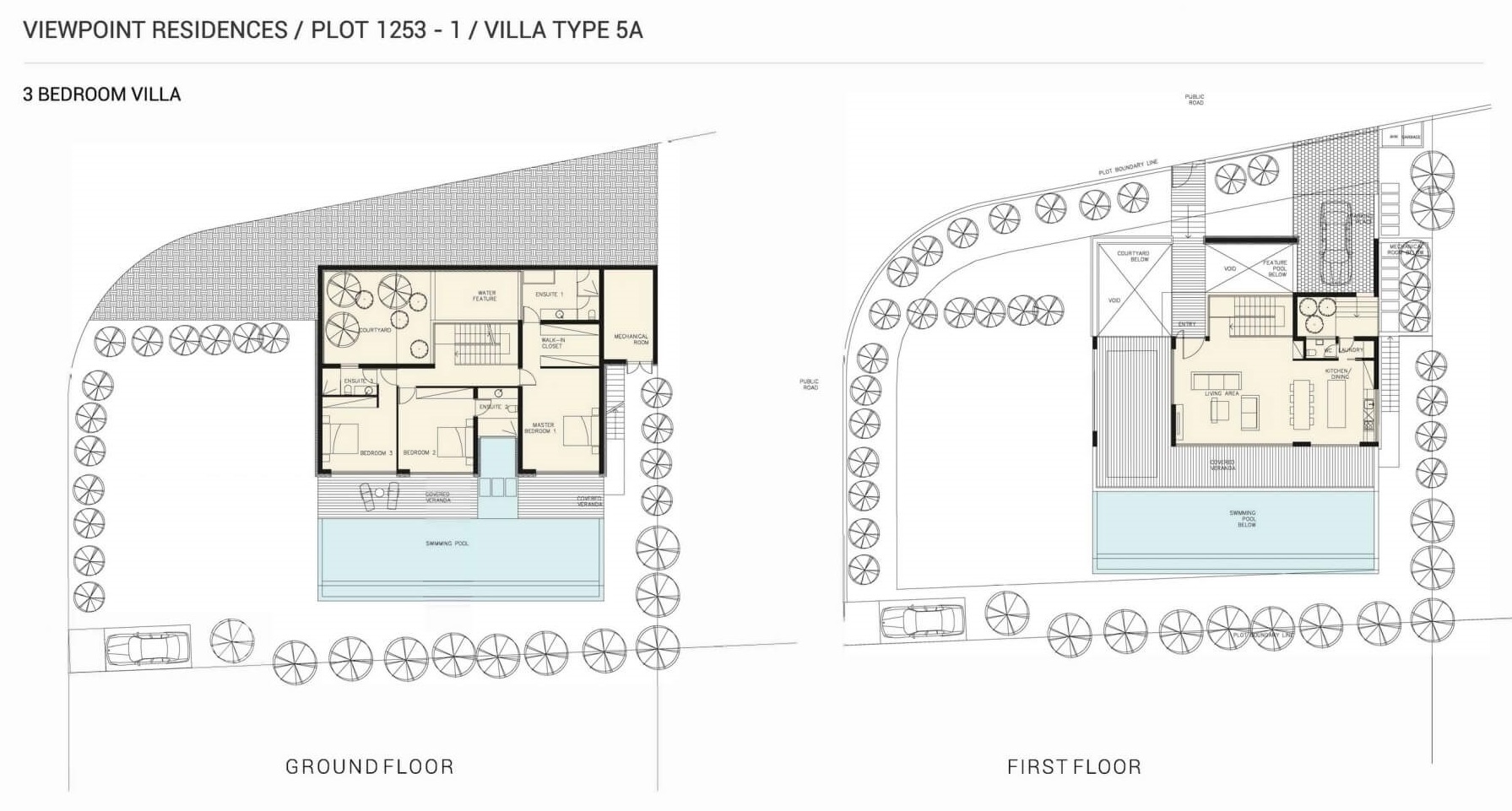 3 dormitorios Villa en Viewpoint Hills Pegeia, Paphos, Chipre No. 9205