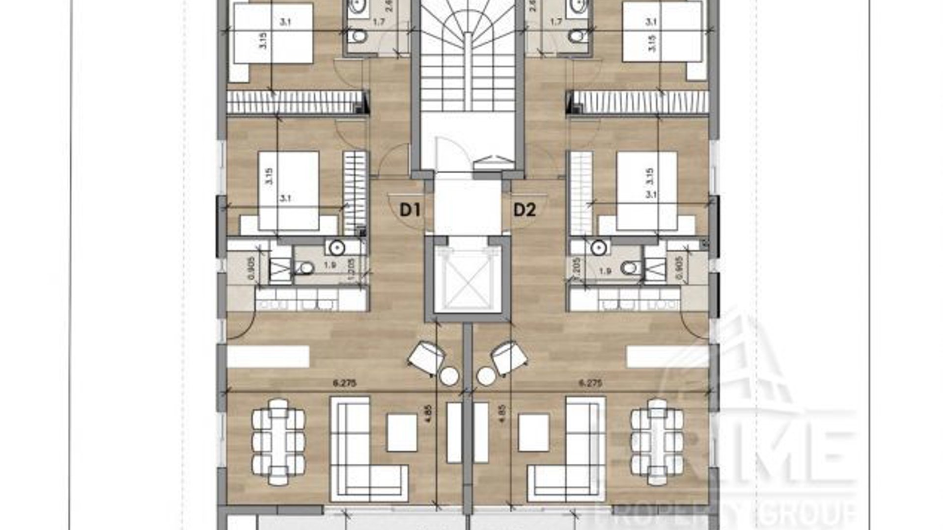 2 chambres Appartement à Agios Nektarios, Limassol, Chypre No. 28810