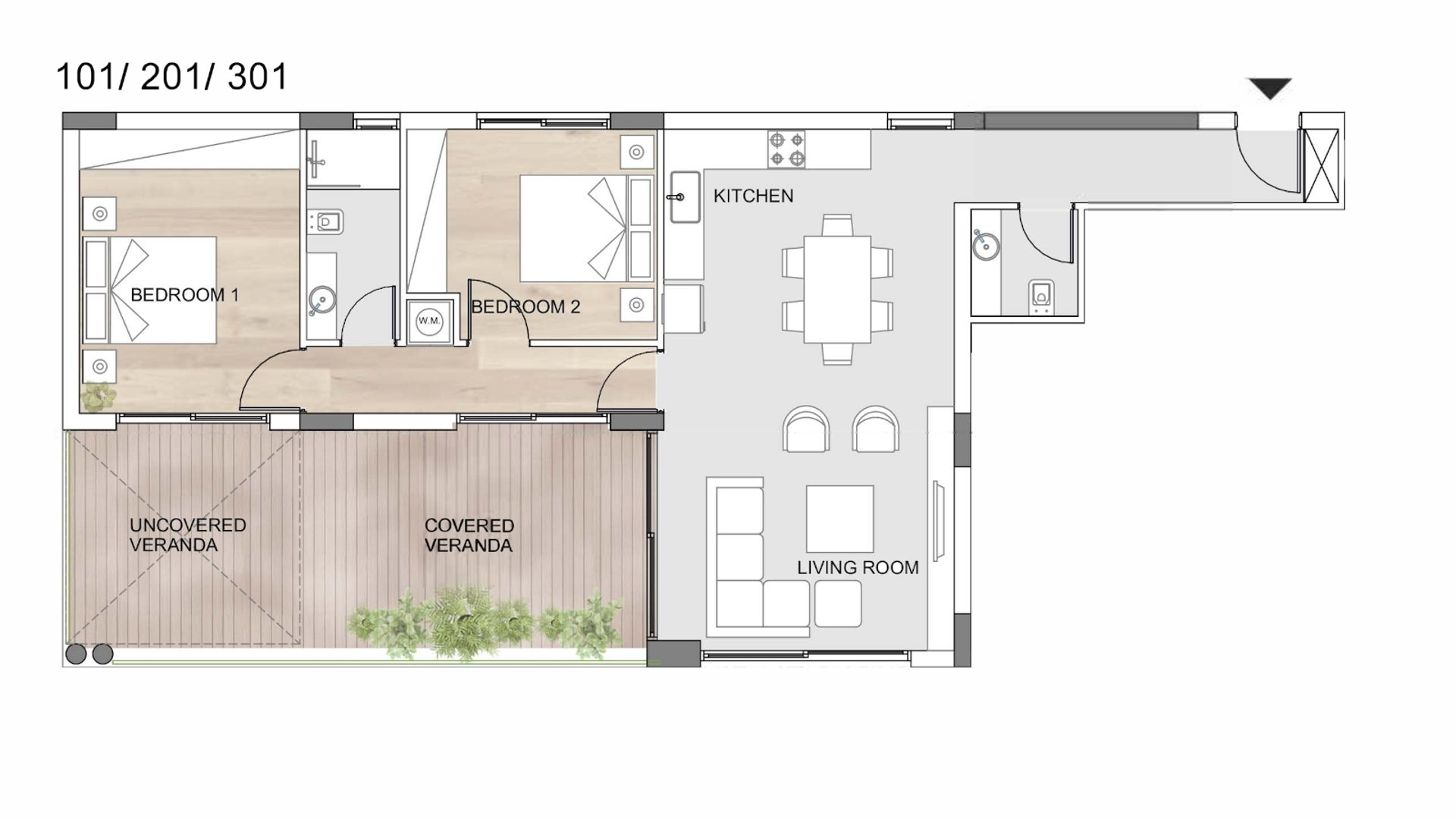 2 chambres Appartement à Limassol, Chypre No. 28536