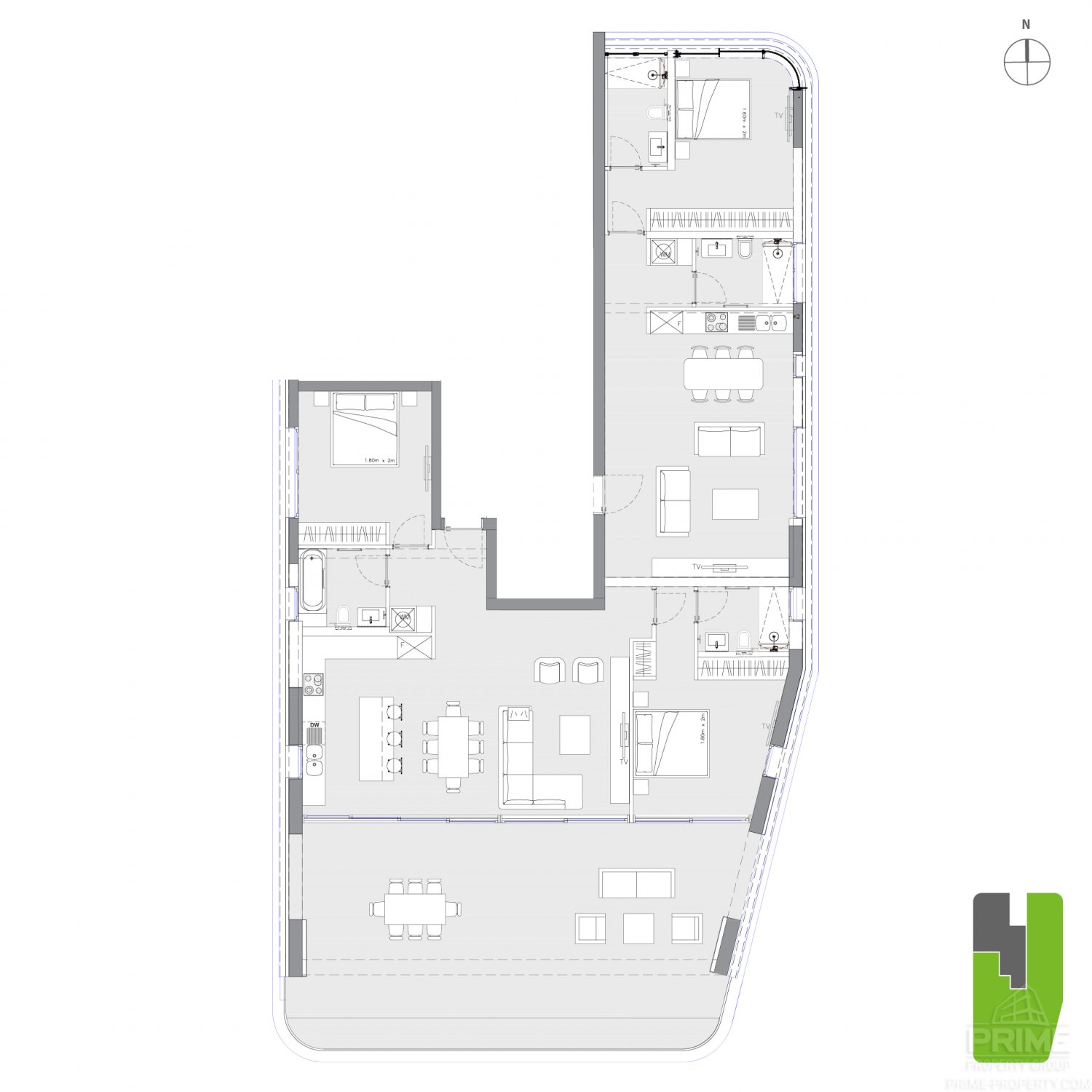 2 chambres Appartement à Limassol, Chypre No. 28245
