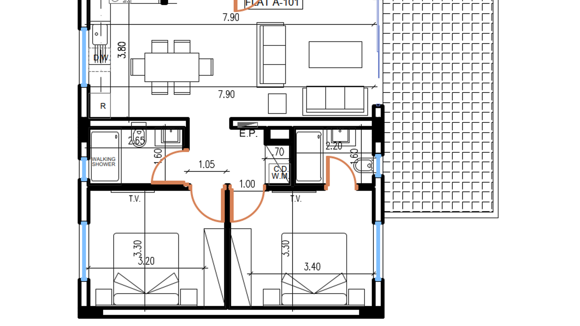 2 chambres Appartement à Larnaca, Larnaka, Chypre No. 26687