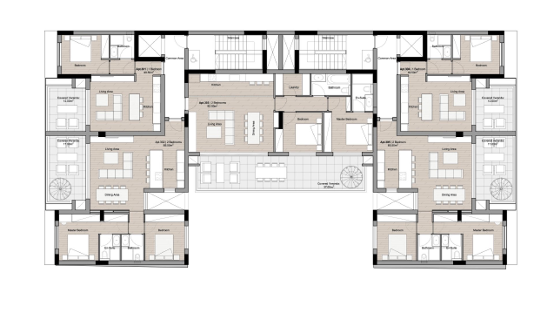 1 chambre Appartement à Limassol, Chypre No. 26693