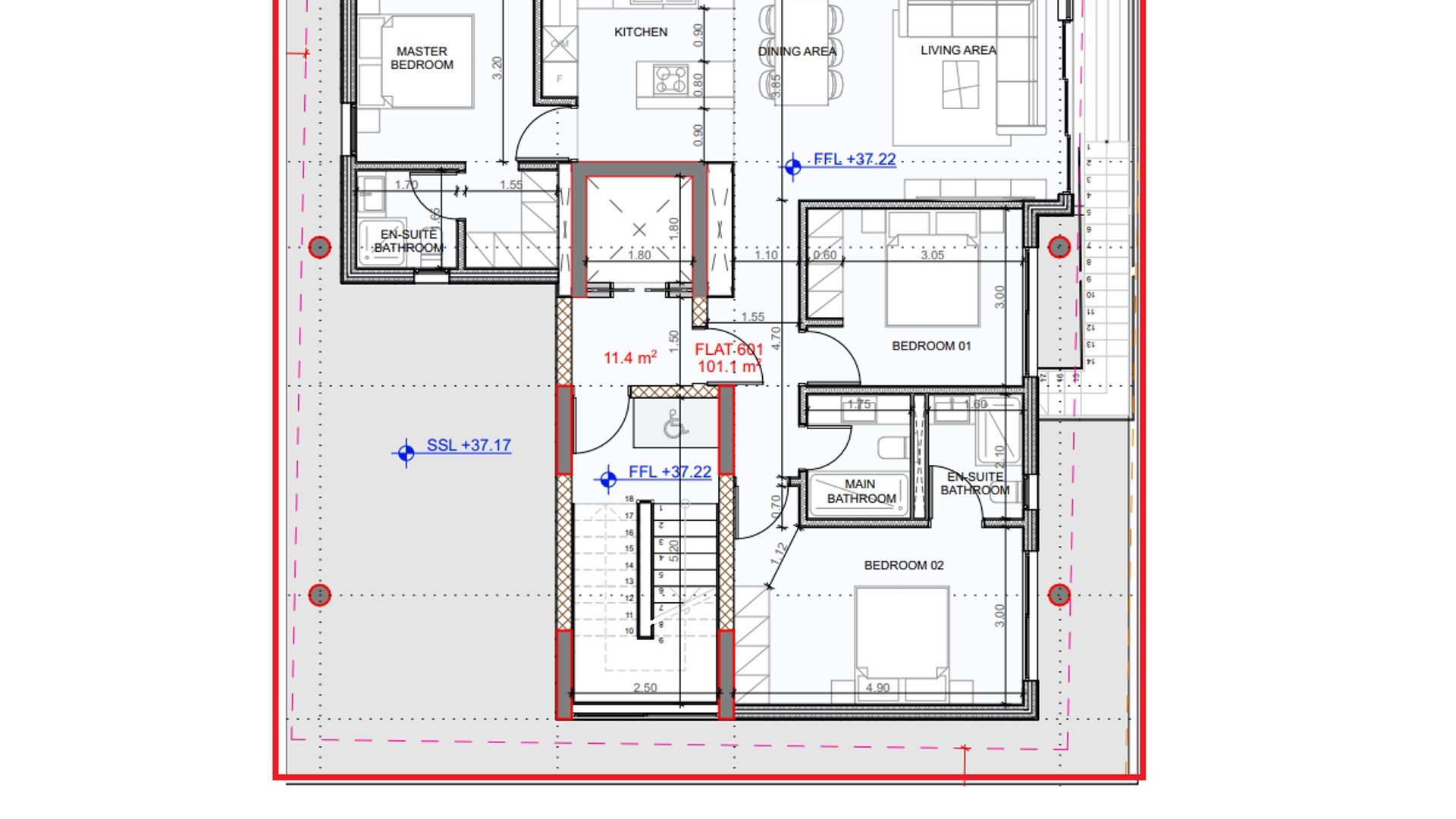 3 bedrooms Penthouse in Larnaca, Larnaka, Cyprus No. 26692