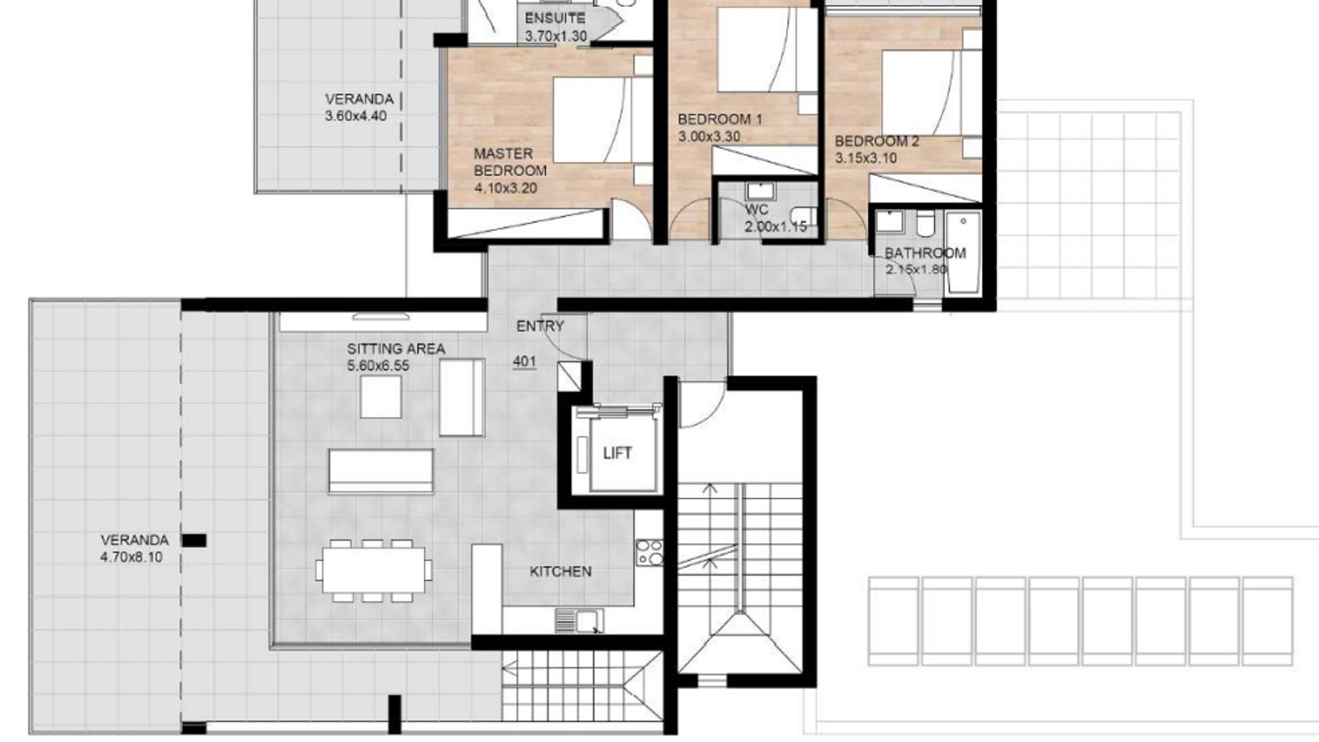 3 bedrooms Penthouse in Paphos, Cyprus No. 28485