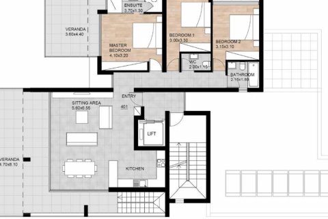 3 bedrooms Penthouse in Paphos, Cyprus No. 28485
