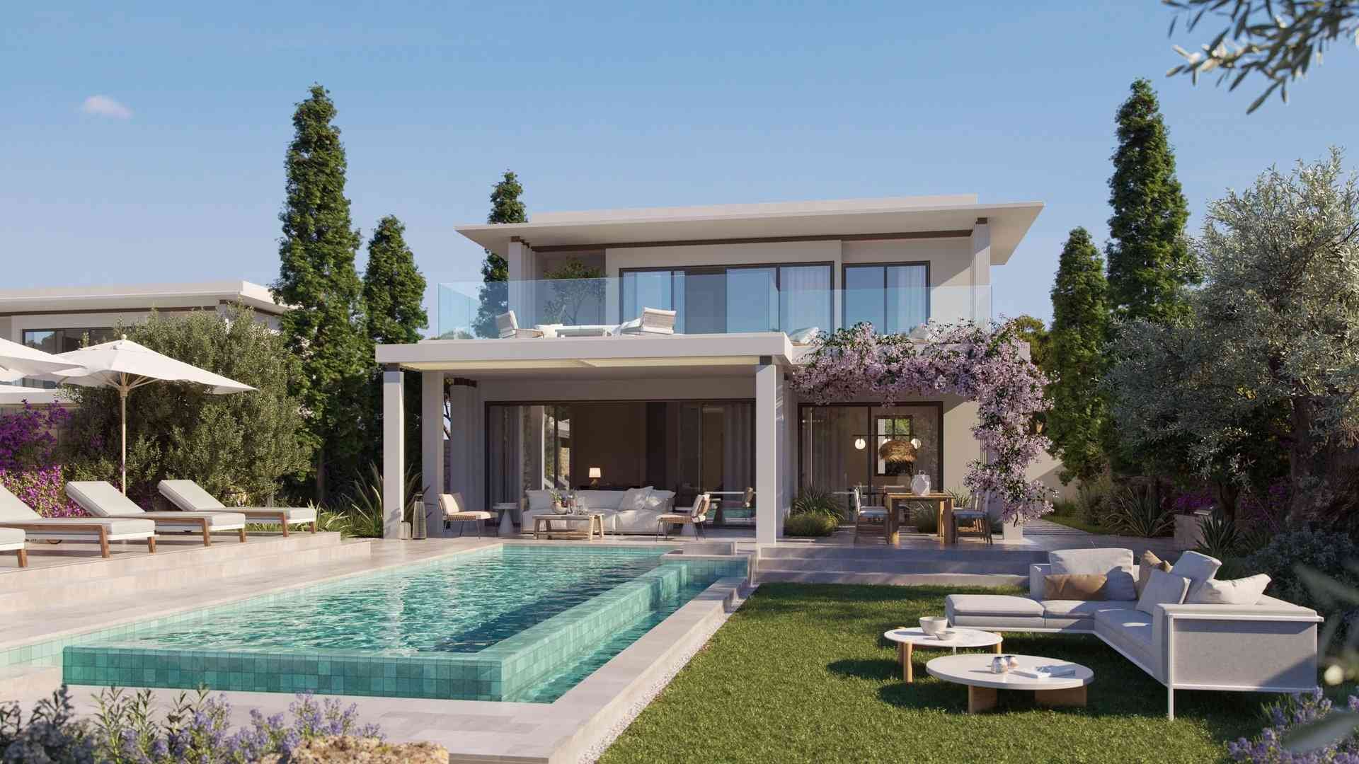 Вилла с 3 спальнями в LIMASSOL GREENS, Лимассол, Лимасол, Кипр № 5292