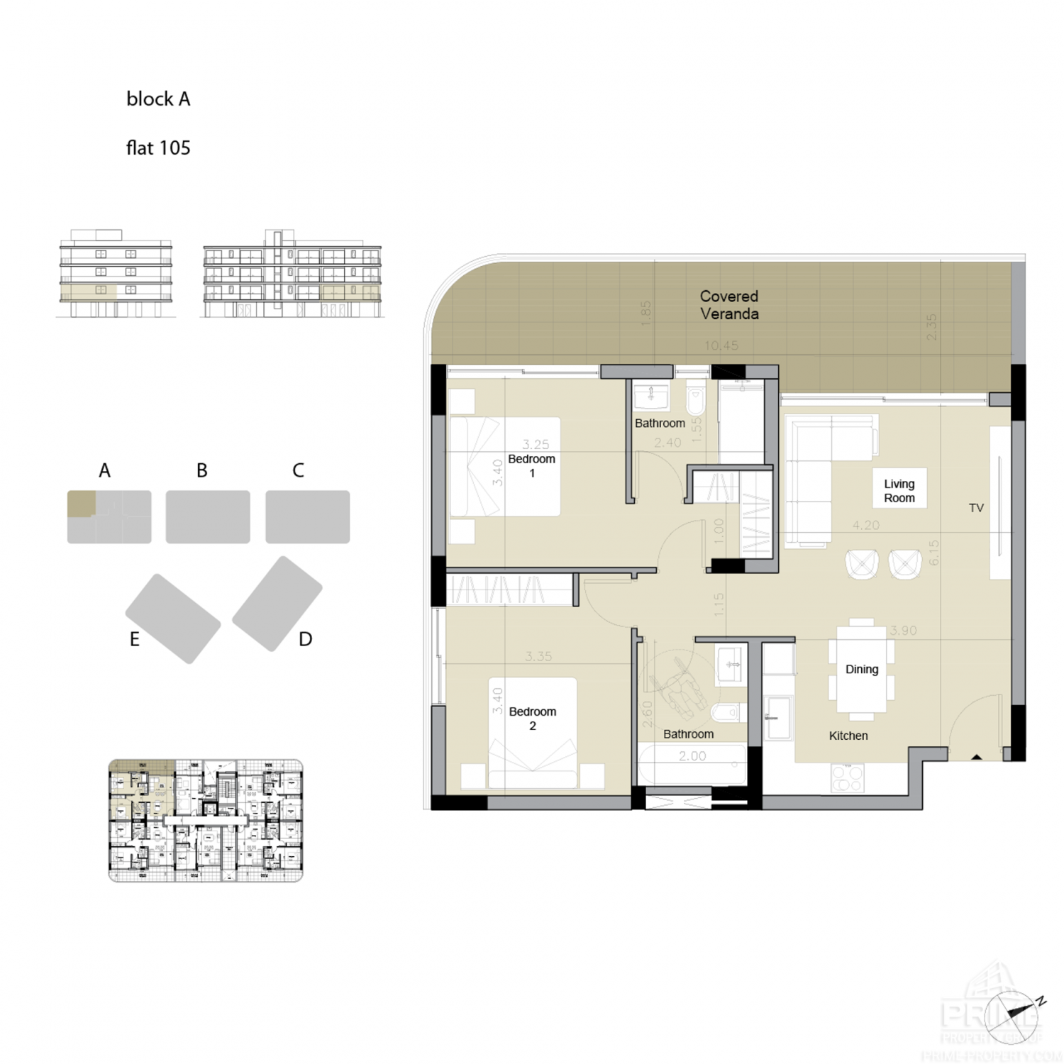 1 chambre Appartement à Asomatos, Limassol, Chypre No. 27359