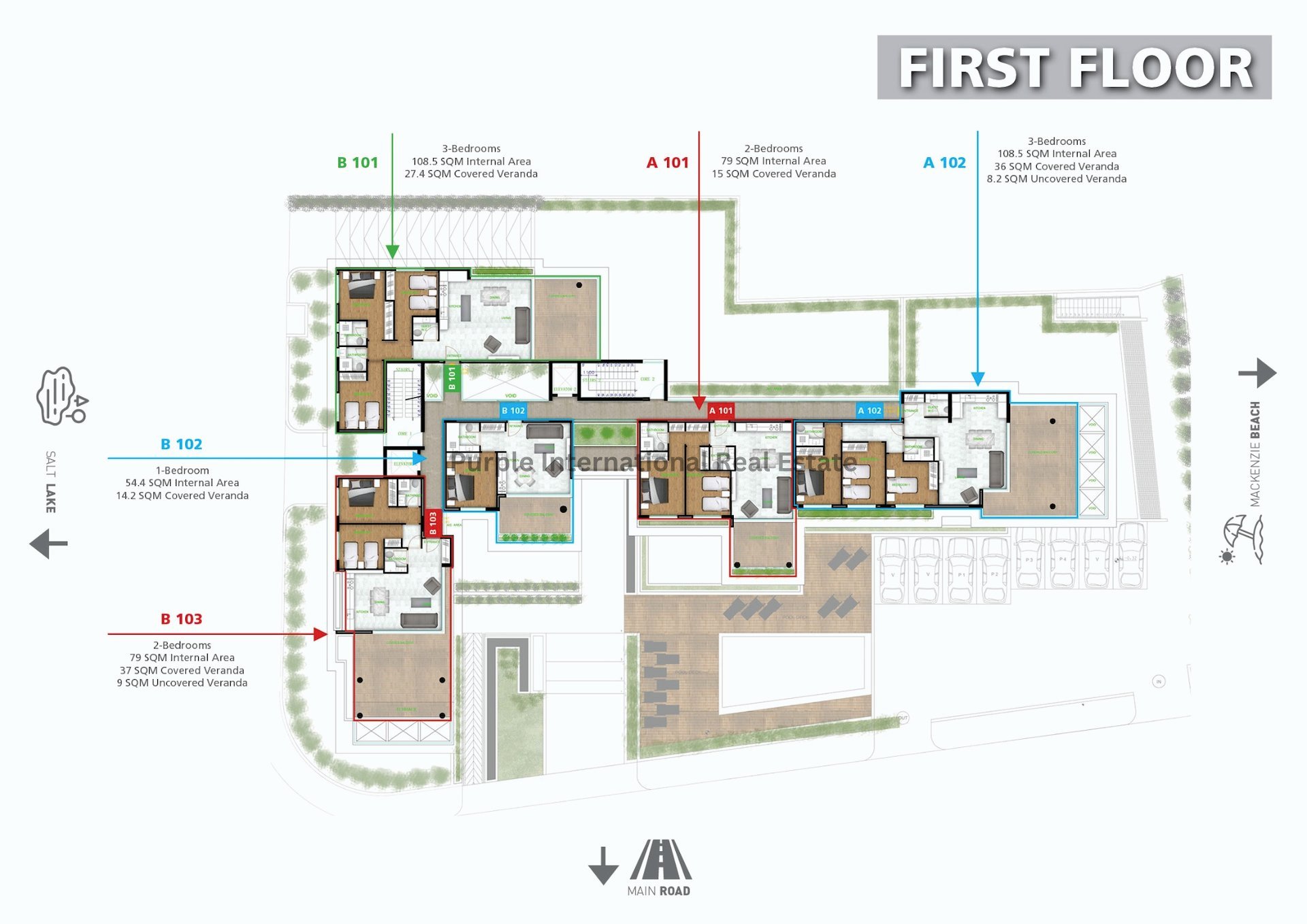 3 bedrooms Apartment in Larnaca, Larnaka, Cyprus No. 8530