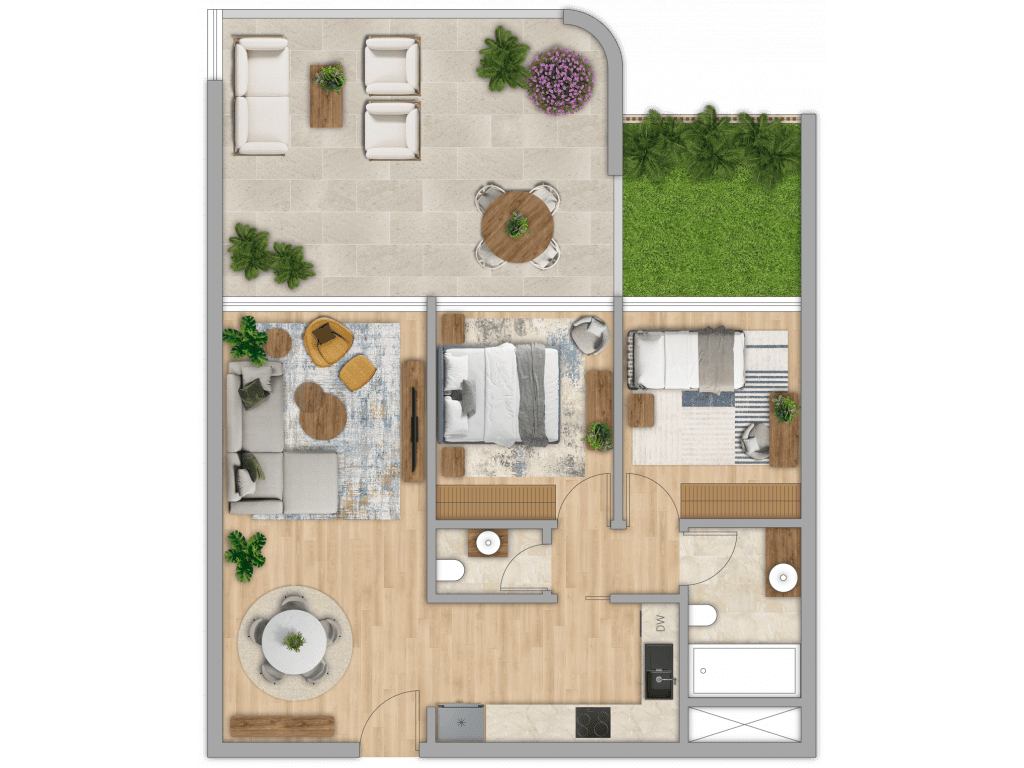 2 bedrooms Apartment in Limassol, Cyprus No. 53351