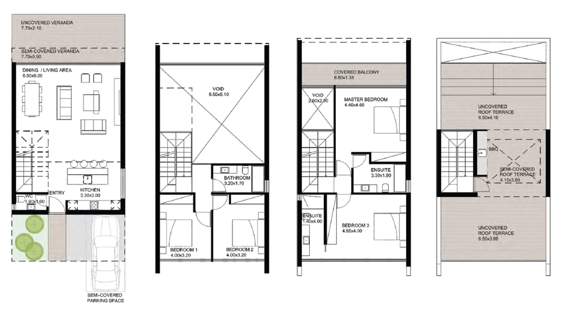 Вилла с 4 спальнями в Paradise Gardens, Пафос, Кипр № 4529