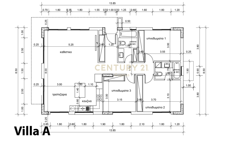 3 bedrooms Villa in Parekklisia, Limassol, Cyprus No. 53899