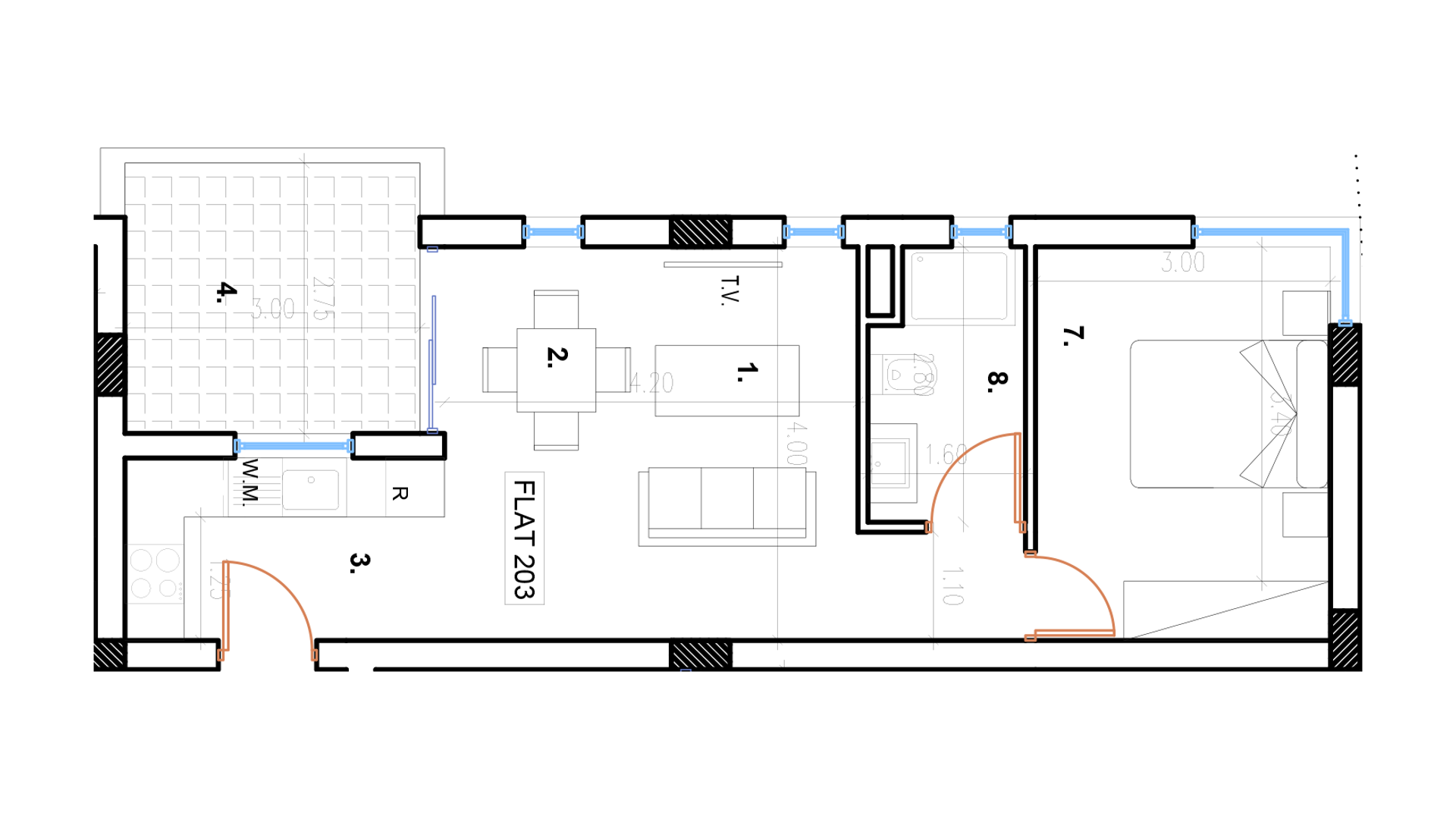 1 chambre Appartement à Aradippou, Larnaka, Chypre No. 26870