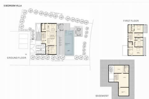 Villa floor plan «5BR-19», 5 bedrooms in Viewpoint Hills