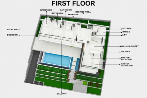 Вилла с 5 спальнями в Лимассол, Лимасол,  № 38938 14