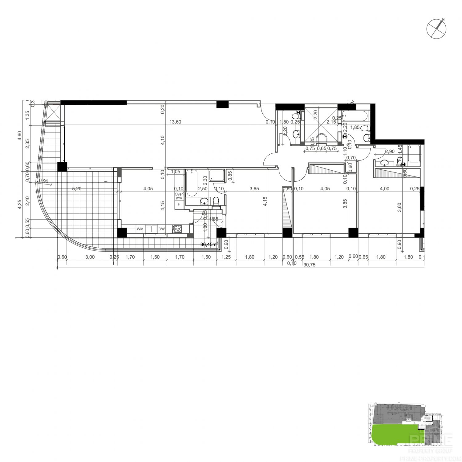 3 chambres Appartement à Blue Ocean Limassol, Chypre No. 31810