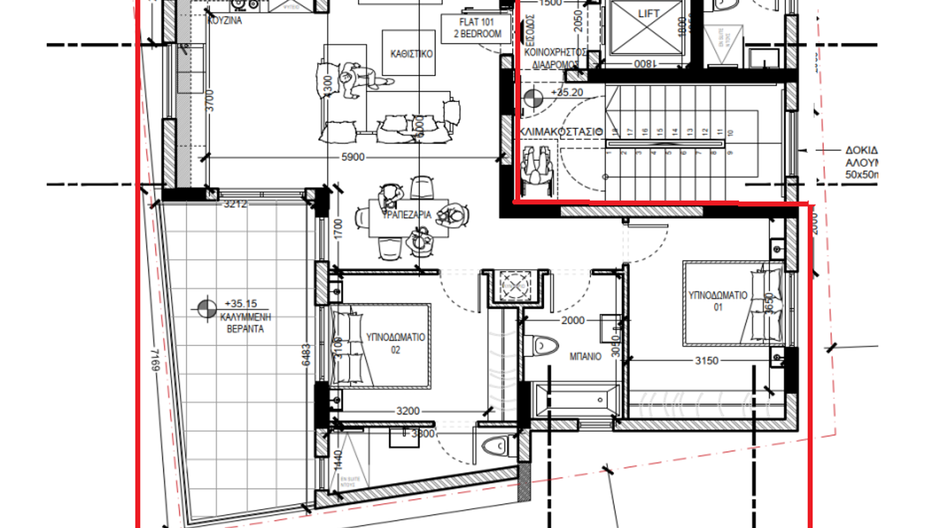 2 chambres Appartement à Larnaca, Larnaka, Chypre No. 30238
