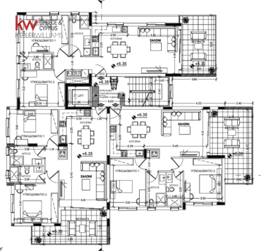 Квартира с 2 спальнями в Лация, Никосия, Кипр № 39743