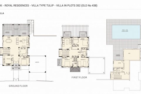 Villa floor plan «3BR-10», 3 bedrooms in Royal Residences
