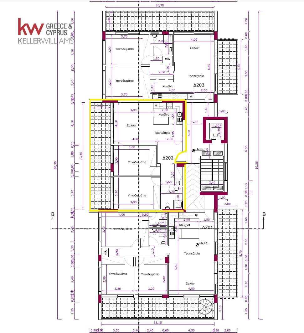 Квартира с 2 спальнями в Ларнака, Кипр № 39661