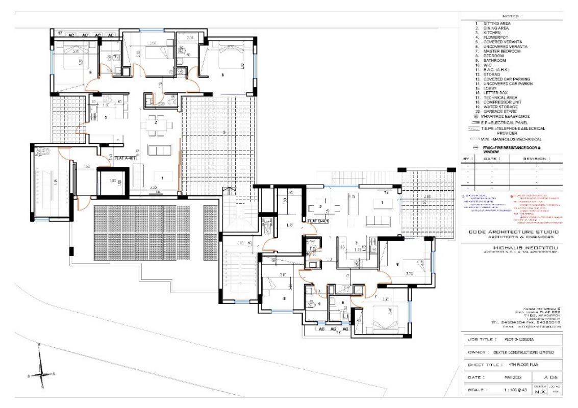 4 rooms Apartment in Larnaca, Larnaka, Cyprus No. 38984