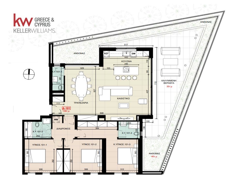 3 chambres Appartement à Aglandjia, Nicosia, Chypre No. 40192
