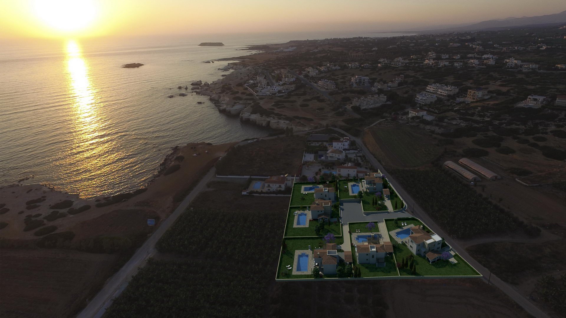 Peyia Coastal Villas en Pegeia, Paphos, Chipre No. 5374