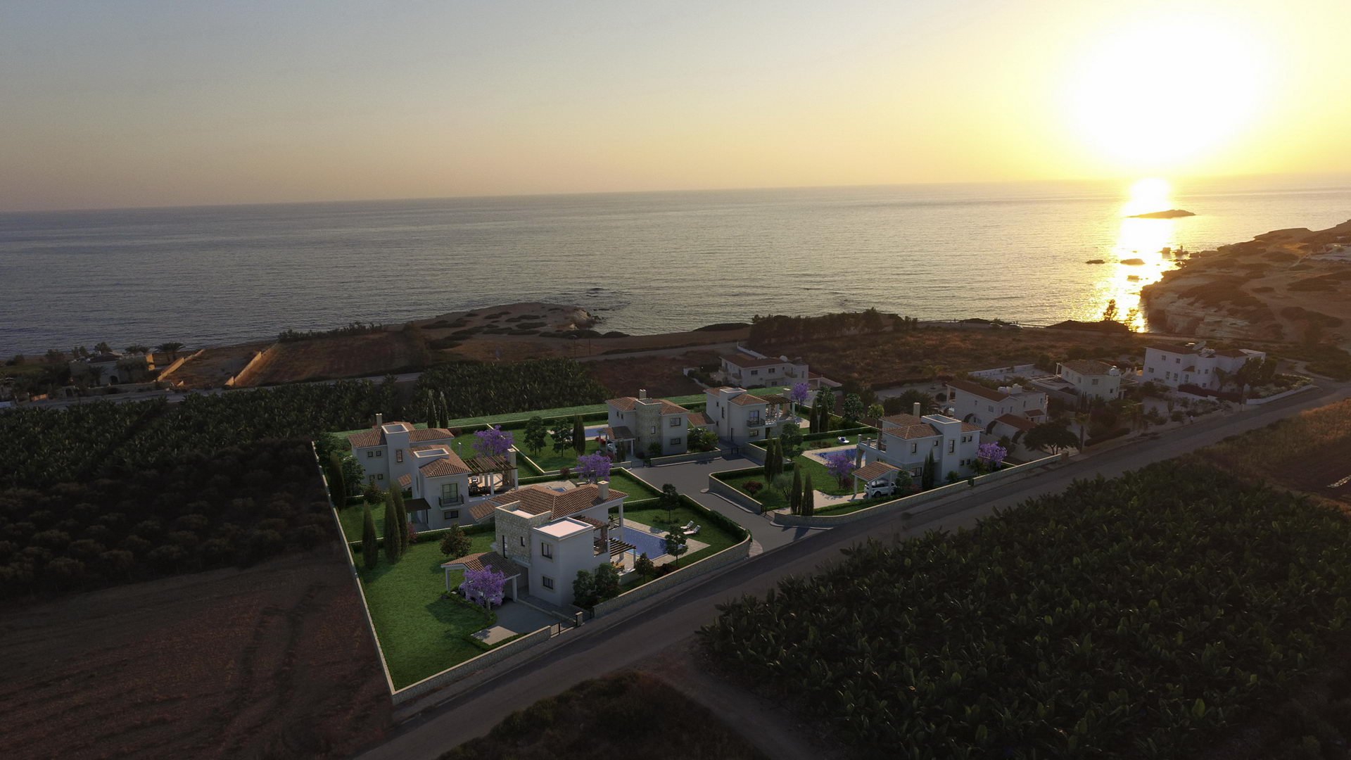 Peyia Coastal Villas en Pegeia, Paphos, Chipre No. 5374