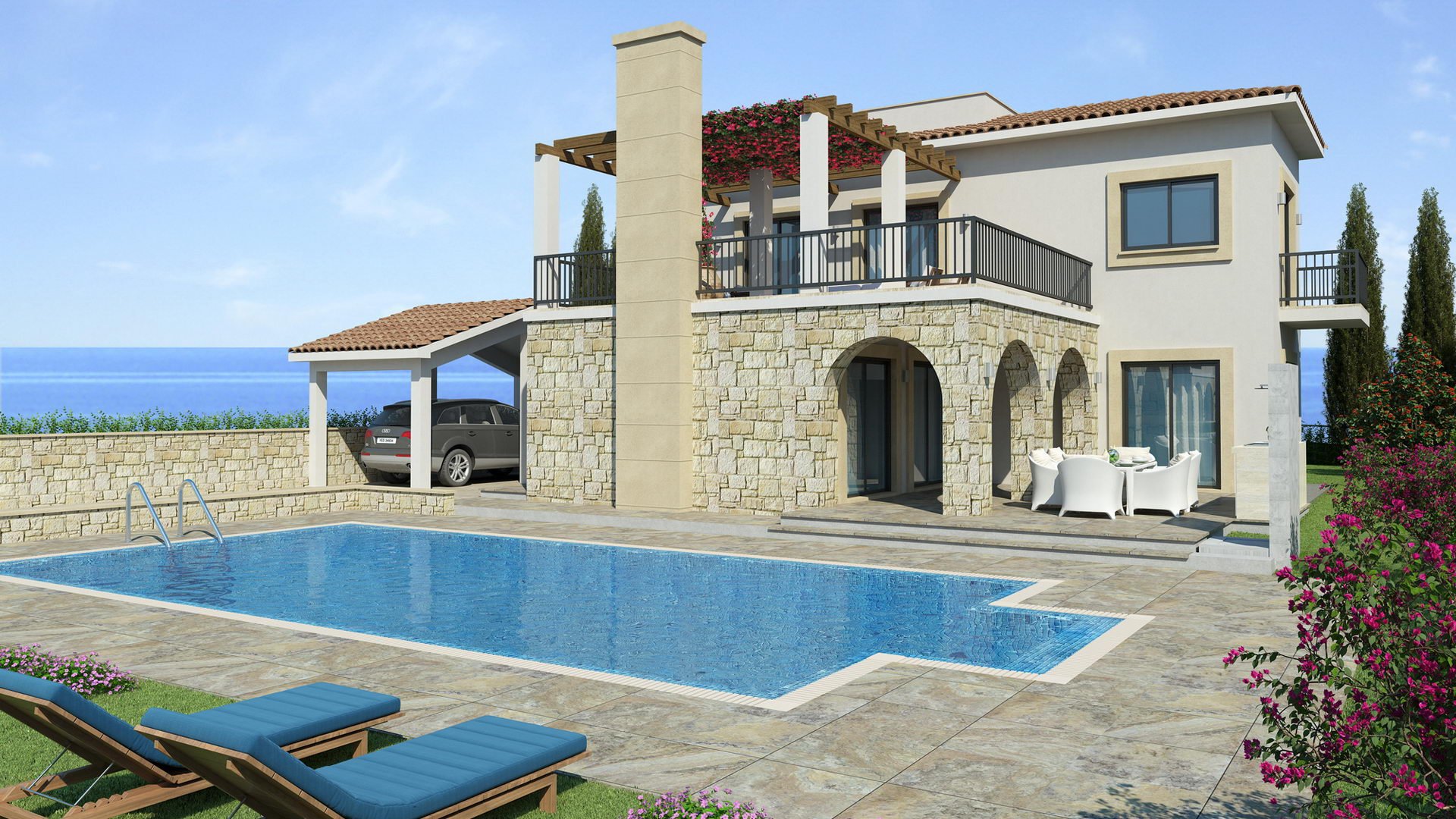 Peyia Coastal Villas en Pegeia, Paphos, Chipre No. 5374