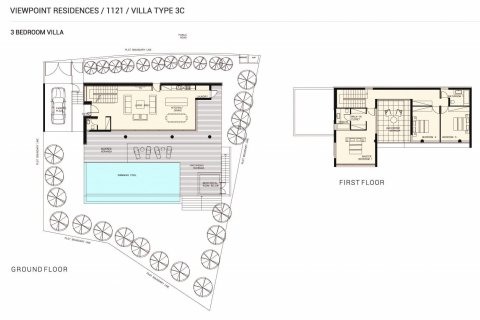 Villa floor plan «3BR-4», 3 bedrooms in Viewpoint Hills