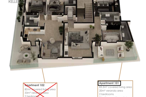 2 chambres Appartement à Larnaca, Larnaka,  No. 50545 2