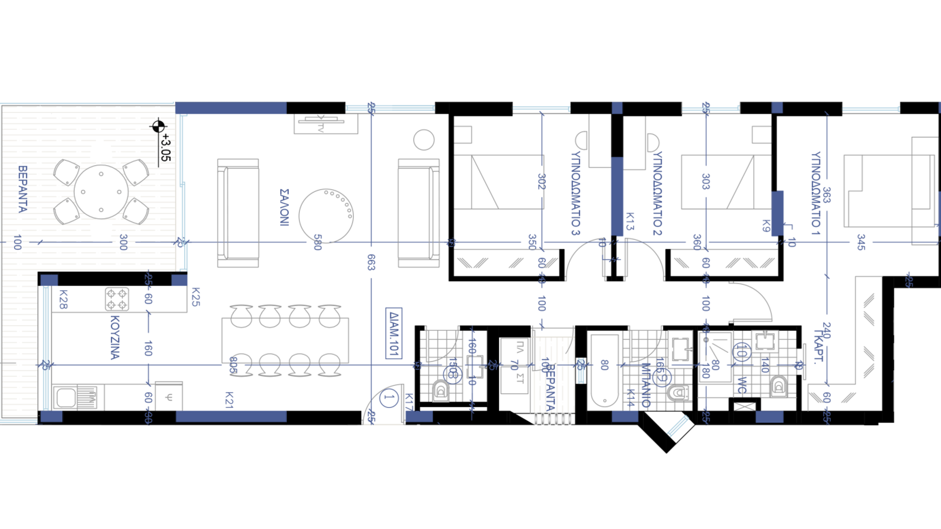 3 dormitorios Apartamento en Nicosia, Chipre No. 31108