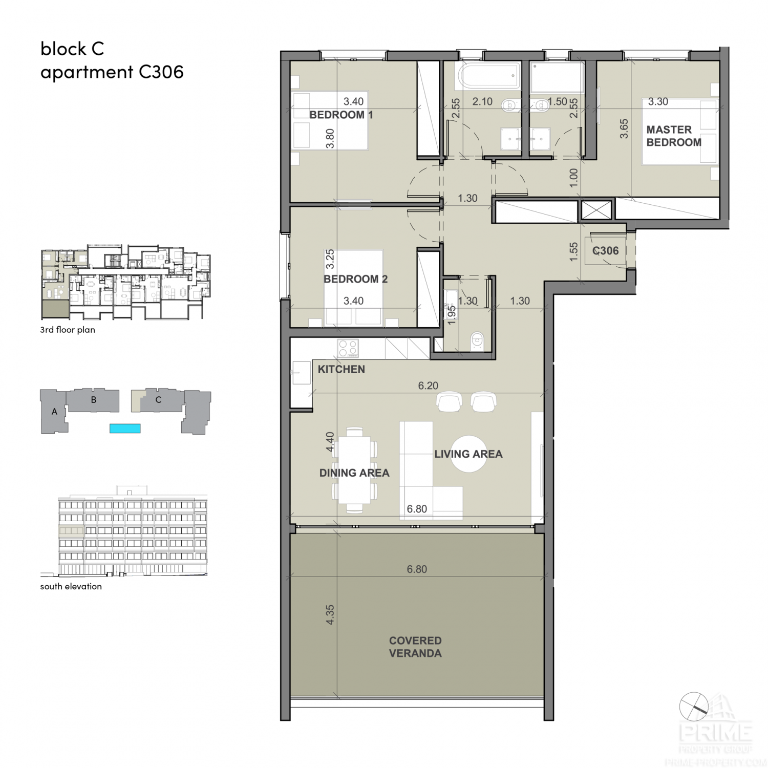 3 chambres Appartement à Limassol, Chypre No. 26905