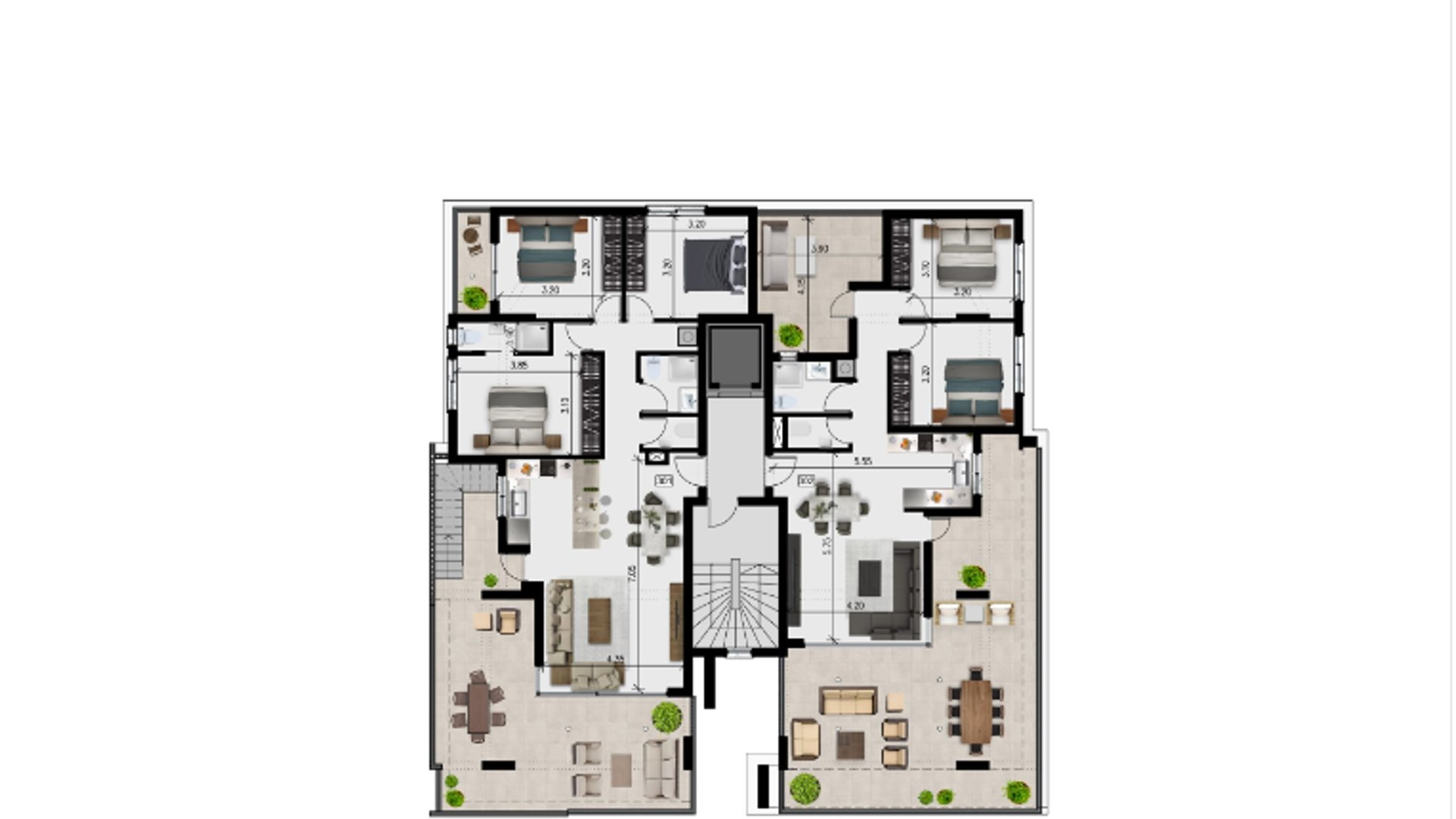 3 bedrooms Penthouse in Kato Polemidia, Limassol, Cyprus No. 28606