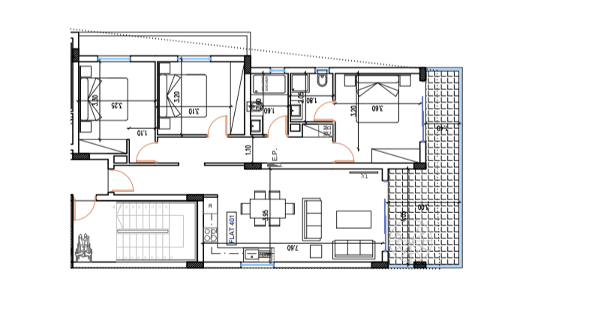 3 bedrooms Penthouse in Aradippou, Larnaka, Cyprus No. 27261